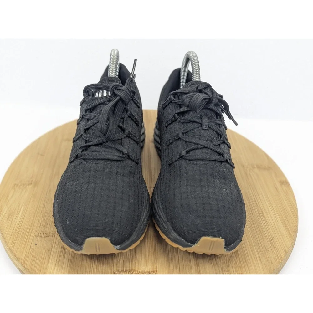 No Bull Knit Trainer Shoes Womans 7 Black Gum Running All day Gym Workout